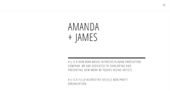 Desktop Screenshot of amandaplusjames.com