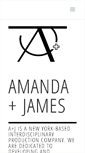 Mobile Screenshot of amandaplusjames.com